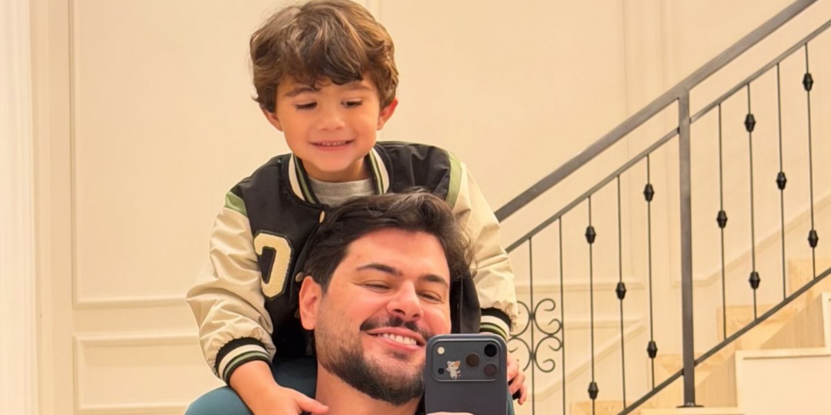 Filho do cantor Cristiano, Miguel, recebe alta após picada de escorpião