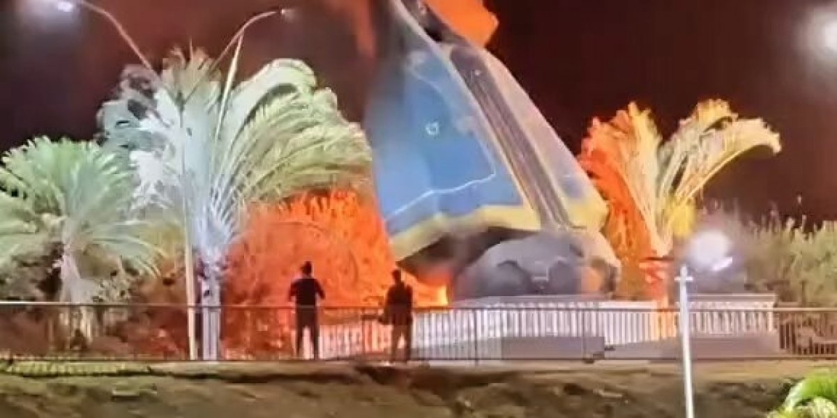 Imagem de Nossa Senhora Aparecida é destruída por incêndio em Goiás