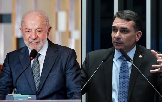 Quaest mostra Lula na frente com 45% contra 37% de Flávio Bolsonaro em eventual 2º turno 