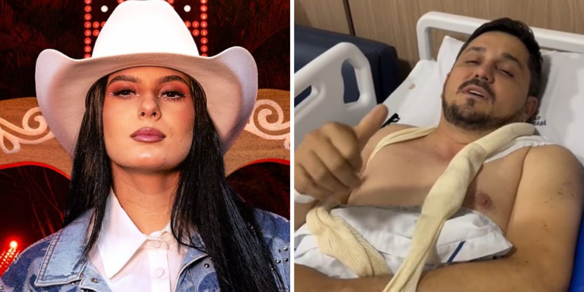 Primo de Ana Castela é derrubado por touro em rodeio e passa por cirurgia após fratura