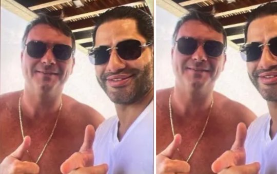 Flávio Bolsonaro aparece em foto com "Sicário", apontado pela PF como operador de Daniel Vorcaro