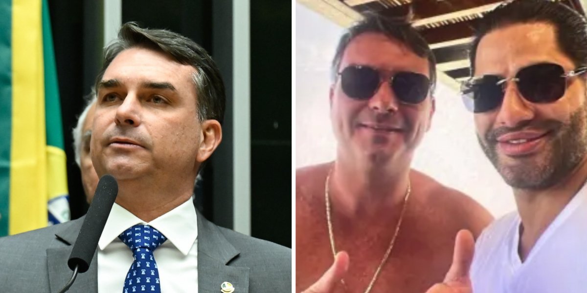 Flávio Bolsonaro rebate repercussão de foto com Sicário: "Tiro foto com várias pessoas todos os dias"