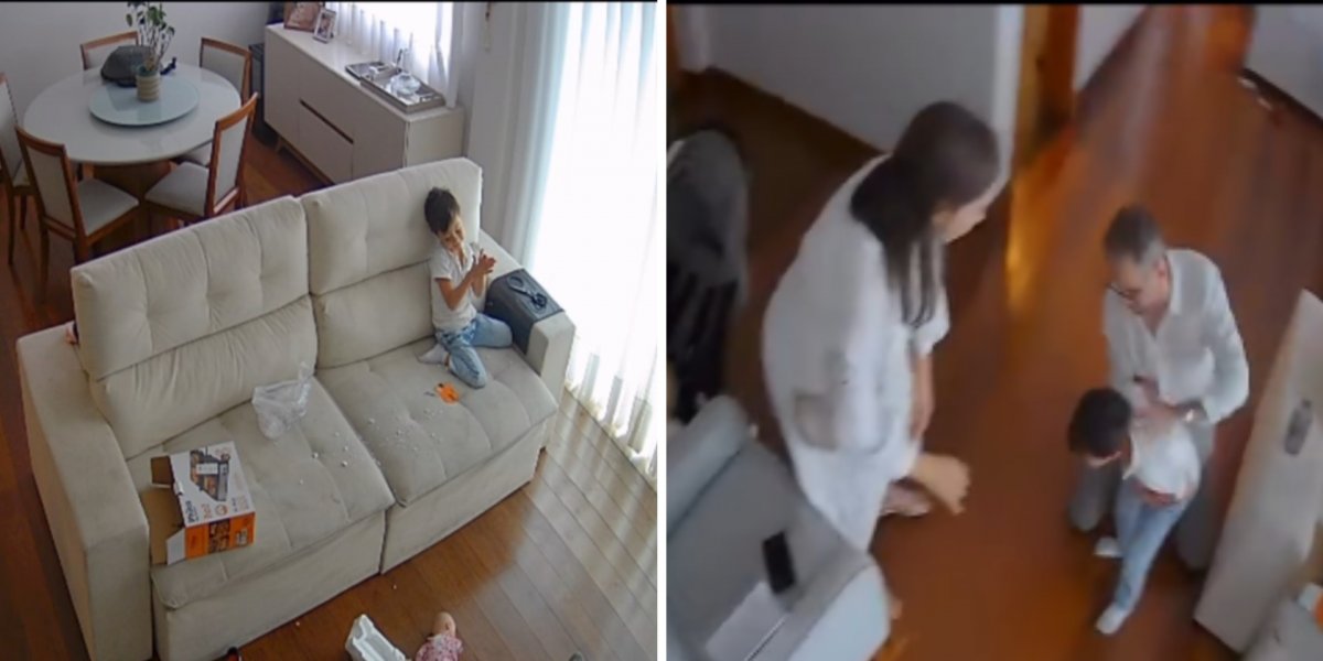 Vídeo: Pai salva o próprio filho de engasgo e emociona ao cair no choro após o resgate