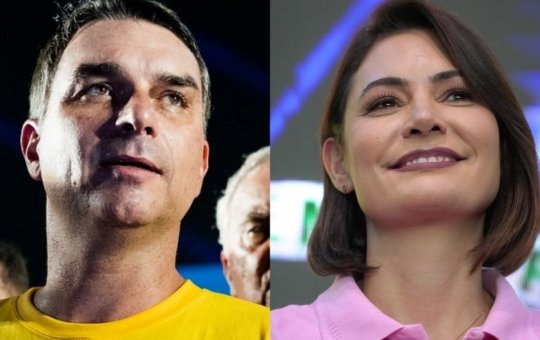 "Hoje em dia eu não tenho relação com ela", diz Flávio Bolsonaro sobre Michelle
