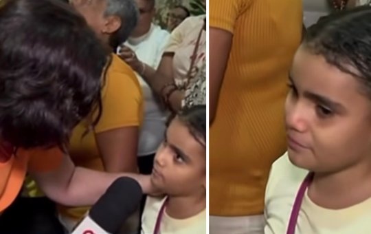 Menina de 8 anos emociona web ao pedir proteção para mãe que morreu: "Minha mãezinha está no céu"
