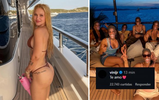 Na Itália, Virginia publica foto com referência direta a Vini Jr., e jogador comenta: "Te amo"