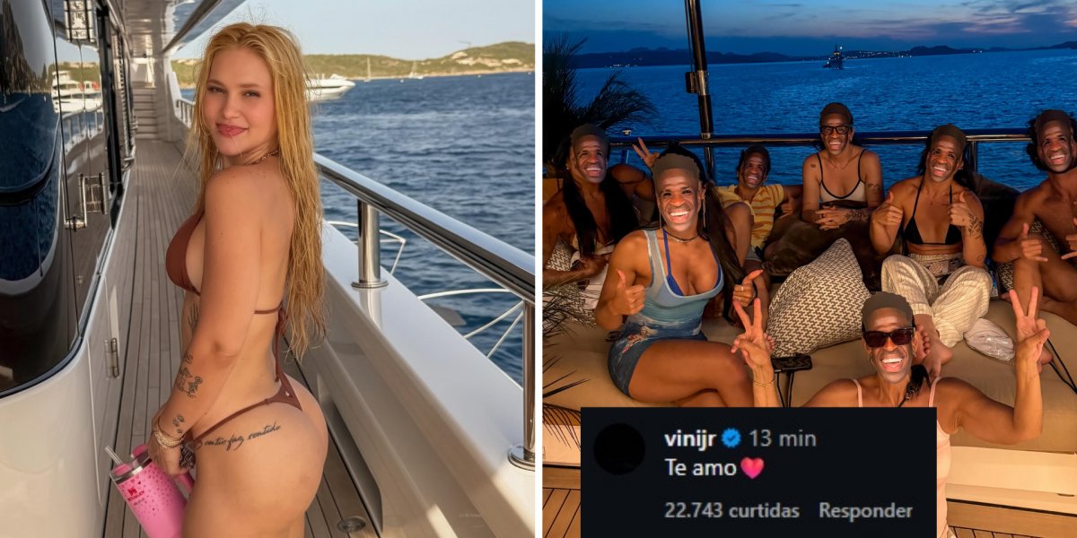 Na Itália, Virginia publica foto com referência direta a Vini Jr., e jogador comenta: "Te amo"