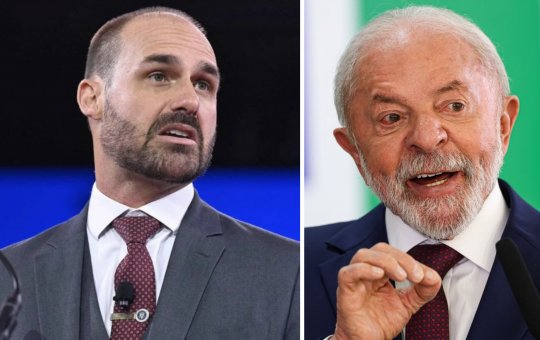 Eduardo Bolsonaro publica vídeo criado por IA ironizando Lula: "quem disse que a taça é da espanha?"