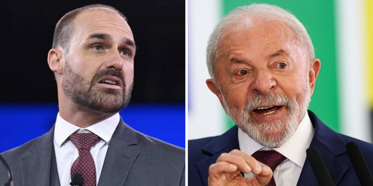 Eduardo Bolsonaro publica vídeo criado por IA ironizando Lula: "quem disse que a taça é da espanha?"