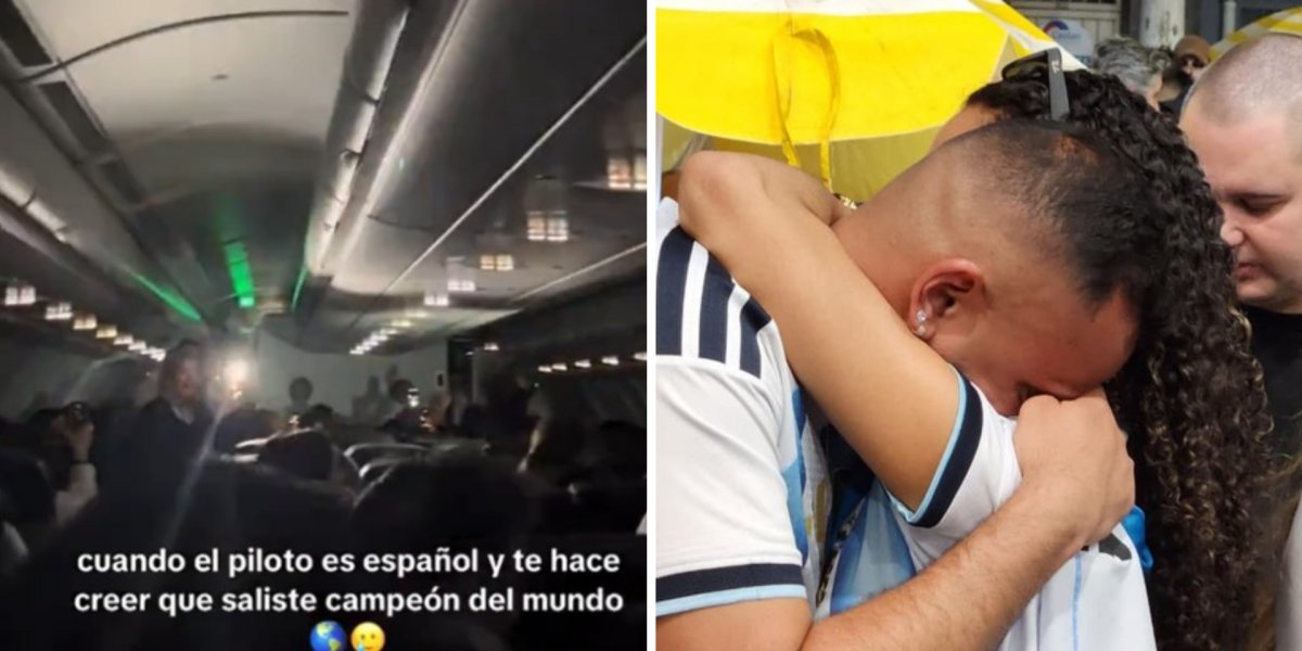 Piloto espanhol prega peça em argentinos durante voo ao anunciar falso título da Copa do Mundo