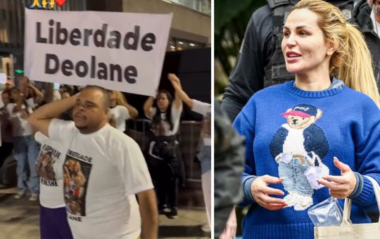 Fãs de Deolane Bezerra fazem manifestação na Avenida Paulista e pedem liberdade da influenciadora