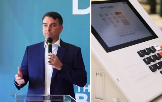 Flávio Bolsonaro ataca urnas eletrônicas usando informações já desmentidas pelo TSE
