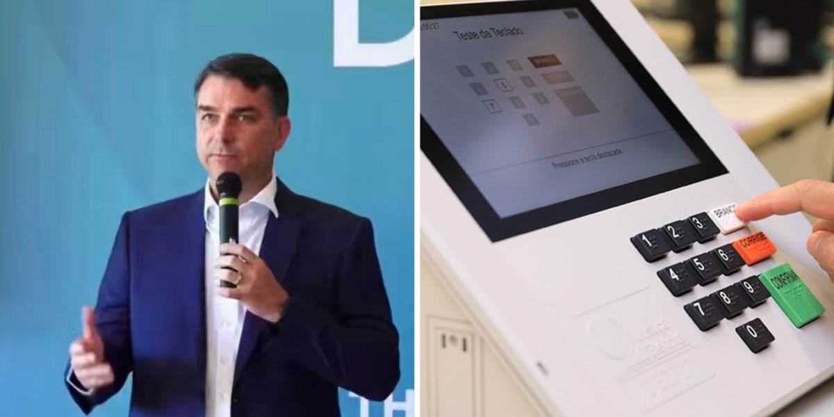 Flávio Bolsonaro ataca urnas eletrônicas usando informações já desmentidas pelo TSE