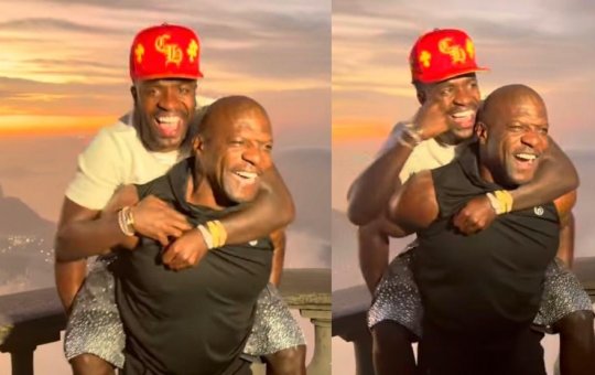 Vini Jr. encontra Terry Crews no Cristo Redentor após meme viral e ator celebra: “Amizade para sempre”