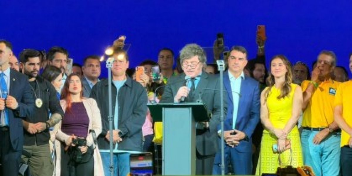 Milei chama Alexandre de Moraes de "lixo careca" durante convenção do PL em São Paulo
