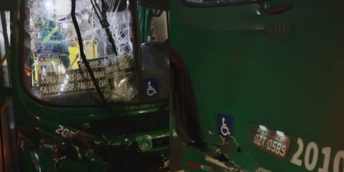 Colisão entre ônibus que transportavam rodoviários deixa 11 feridos em Salvador