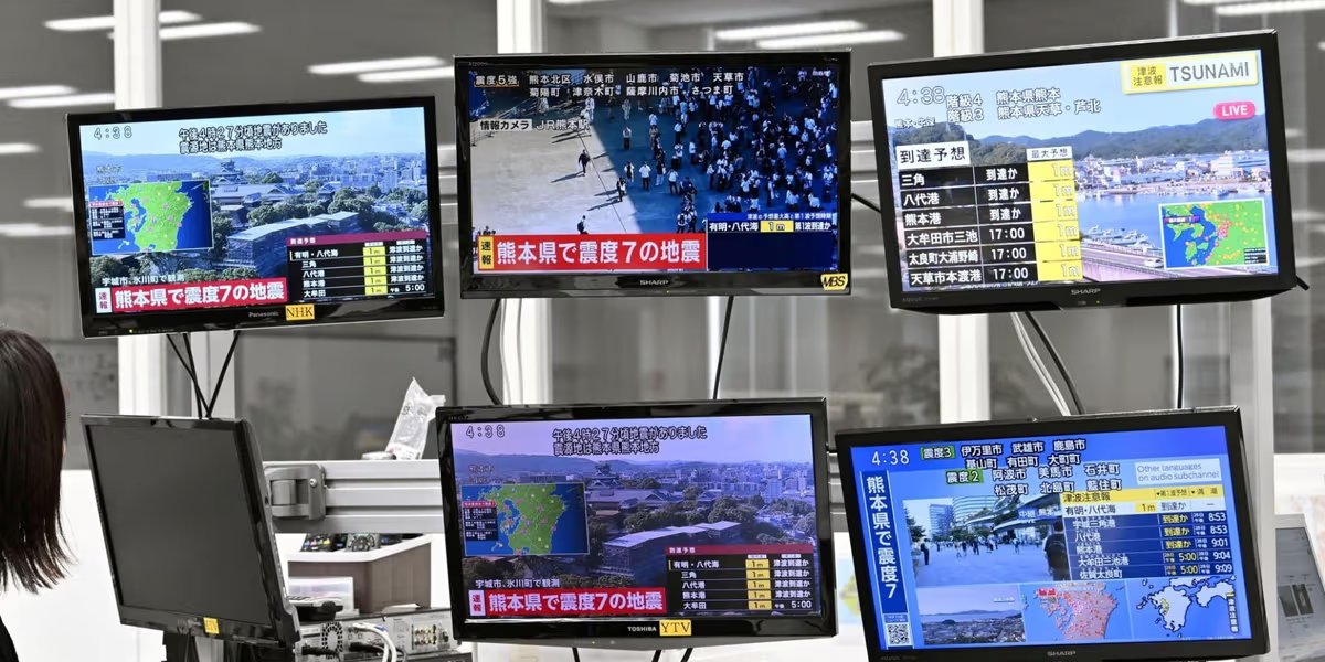 Terremoto de magnitude 7,1 atinge o Japão e provoca alerta de tsunami