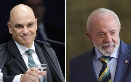 Lula convida Alexandre de Moraes para um café durante cerimônia no Planalto