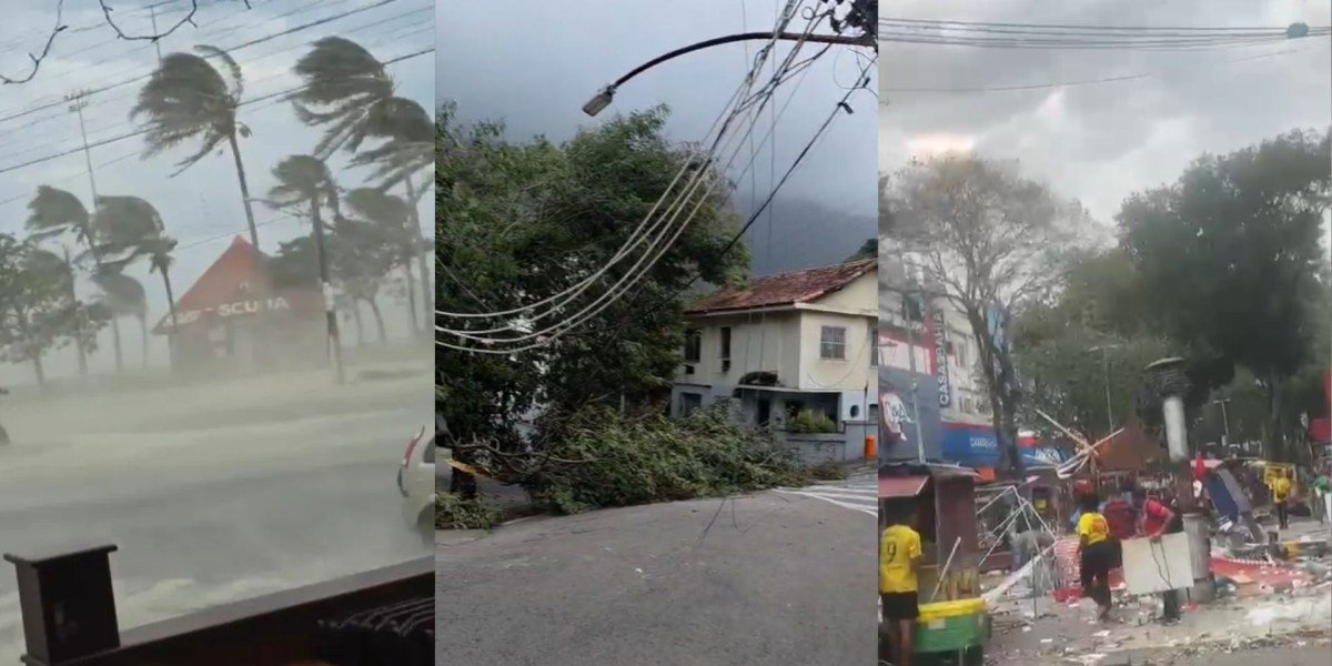 Após mortes e destruição, ventania continua em São Paulo e no Rio nesta quinta-feira