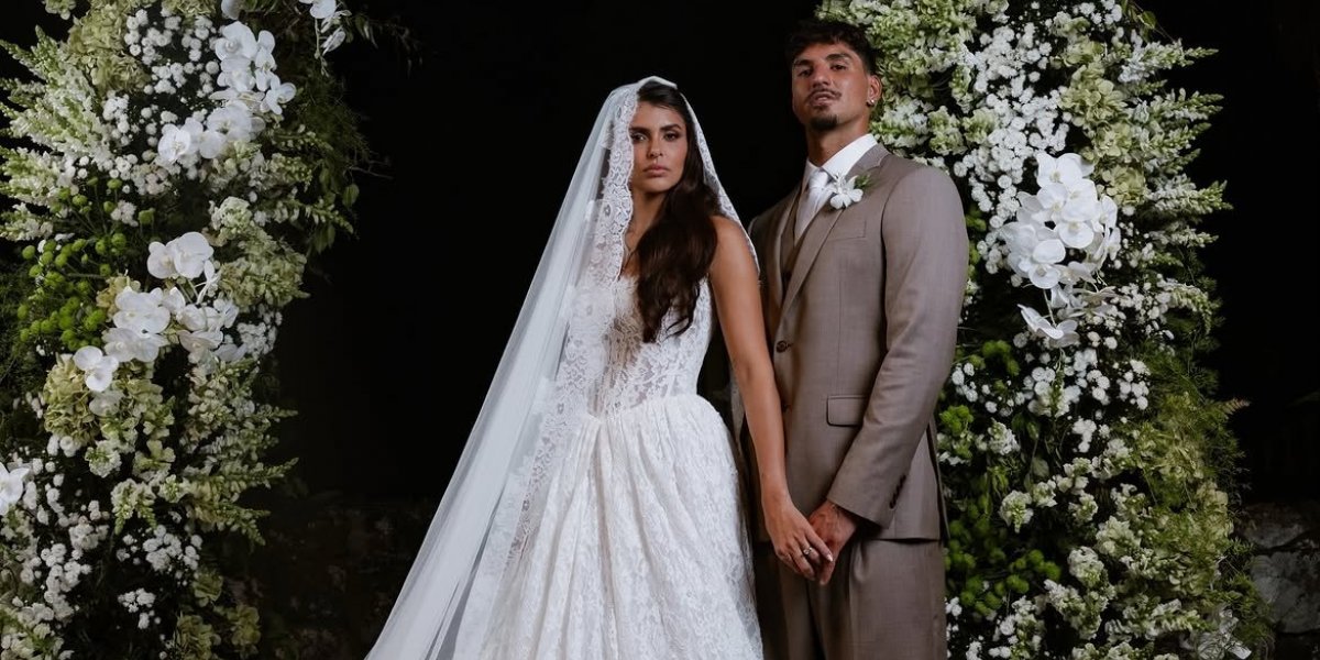 Gabriel Medina anuncia gravidez da esposa Isabella Arantes no altar e surpreende convidados