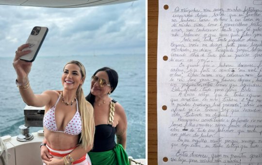 Mãe de Deolane mostra carta escrita pela influenciadora na prisão: "Esse mal é para o bem"