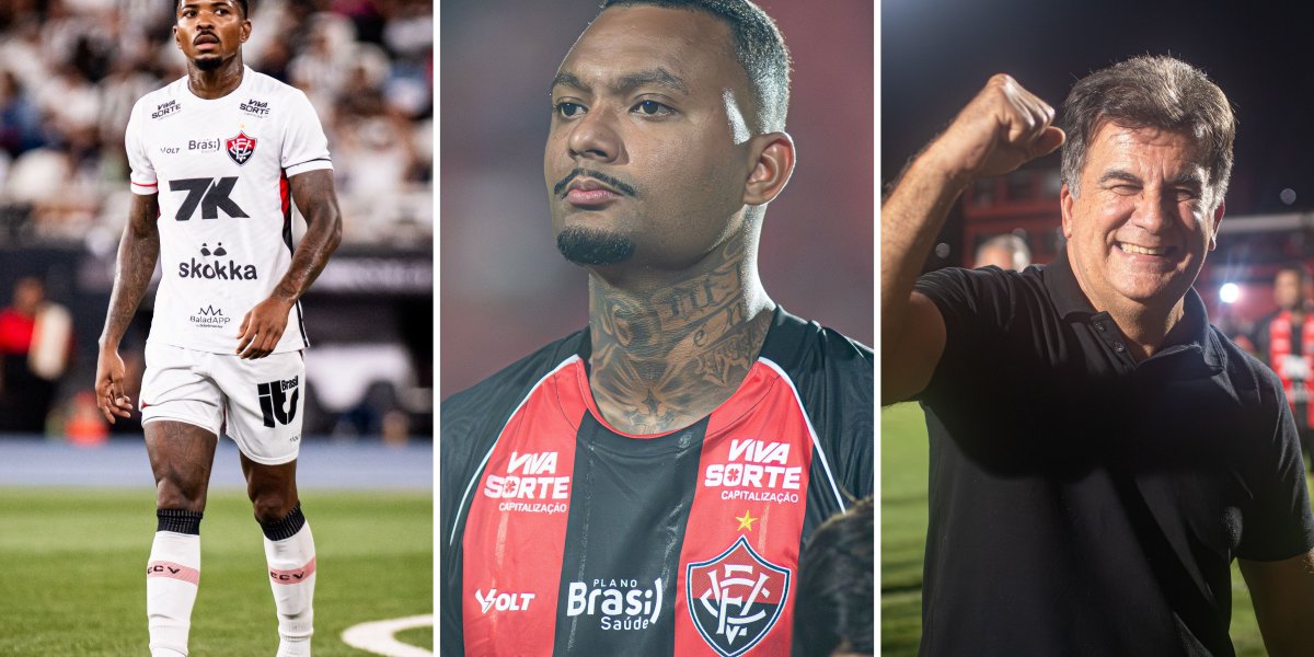 Após jogo polêmico entre Vitória e Palmeiras, STJD denuncia Cacá, Luan Cândido e Fábio Mota