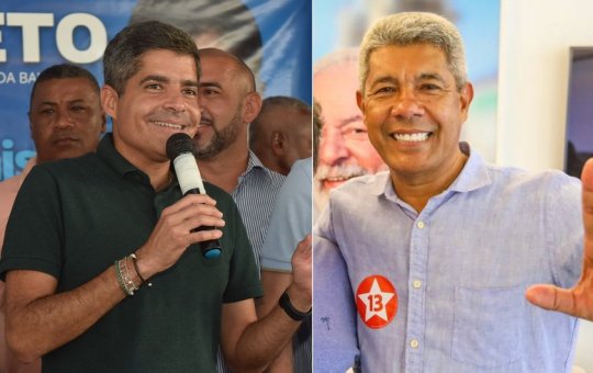 Nova pesquisa mostra ACM Neto à frente de Jerônimo na corrida pelo Governo da Bahia
