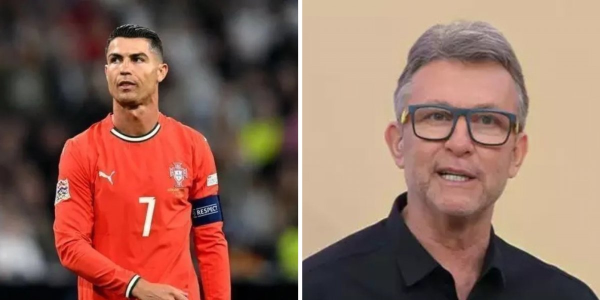 Craque Neto comemora após ser seguido por Cristiano Ronaldo