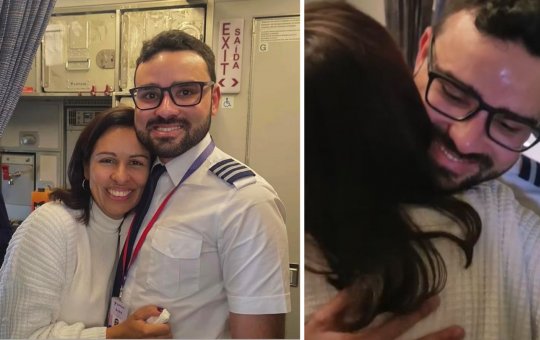 Mãe sai de Salvador, embarca em voo surpresa e emociona filho ao descobrir que ele era o piloto da aeronave