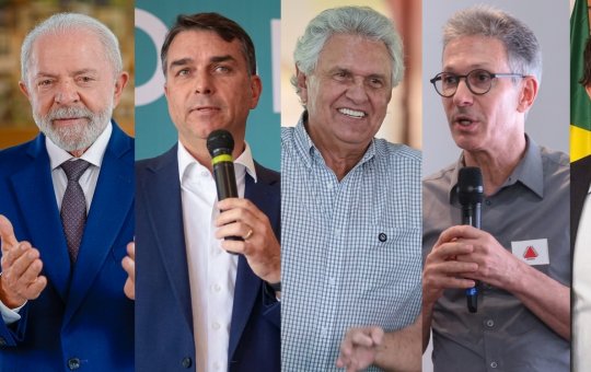 Pesquisa Quaest: Lula tem 39% no 1º turno; Flávio Bolsonaro, 30%; Renan Santos e Caiado, 4%; Zema, 2%