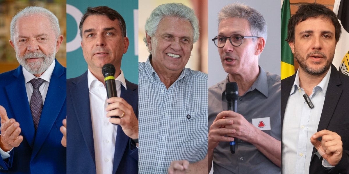 Pesquisa Quaest: Lula tem 39% no 1º turno; Flávio Bolsonaro, 30%; Renan Santos e Caiado, 4%; Zema, 2%