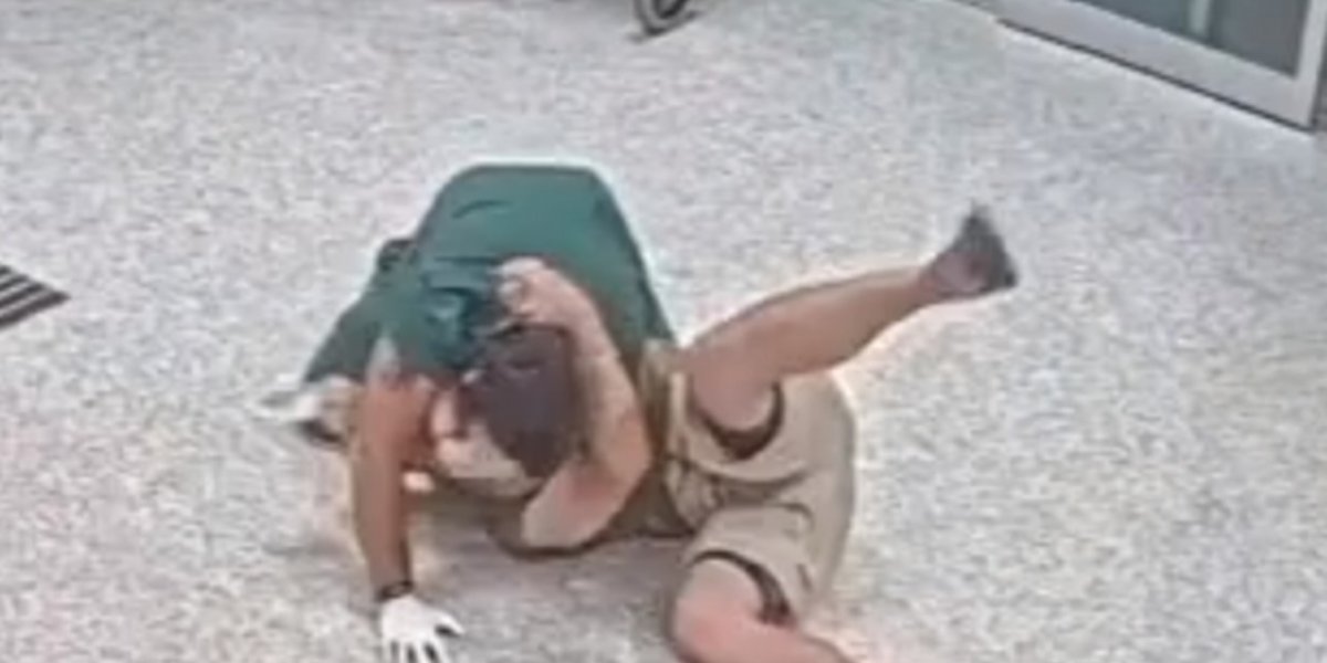 Vídeo mostra enfermeiro usando jiu-jítsu para conter paciente agressivo em hospital