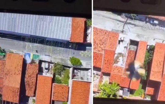 Facção usa drone para lançar bomba contra casa e espalha terror em bairro de Fortaleza