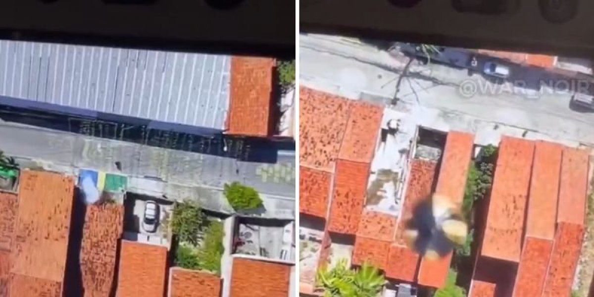 Facção usa drone para lançar bomba contra casa e espalha terror em bairro de Fortaleza
