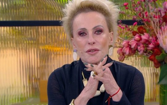 Ana Maria Braga se emociona ao homenagear amigo morto em acidente de moto