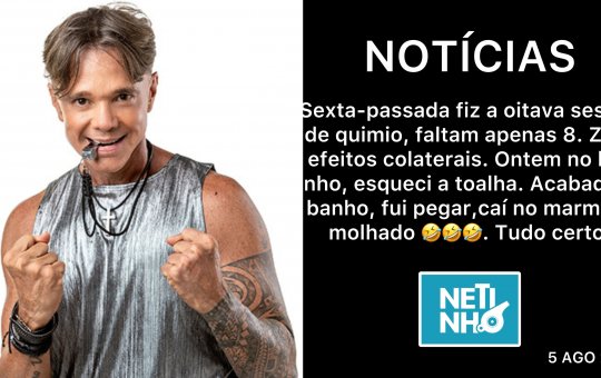 Netinho sofre acidente doméstico durante tratamento de novo câncer