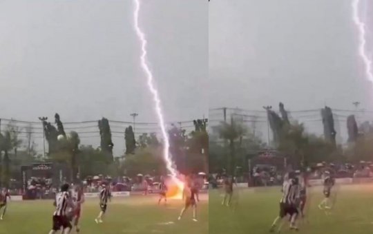 Raio atinge campo durante jogo de futebol, mata atleta e deixa 12 feridos na Tailândia