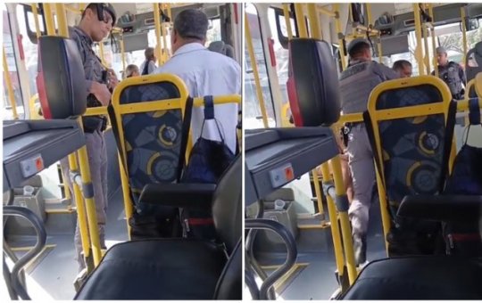 Motorista de ônibus é retirado à força por PMs durante abordagem em São Paulo
