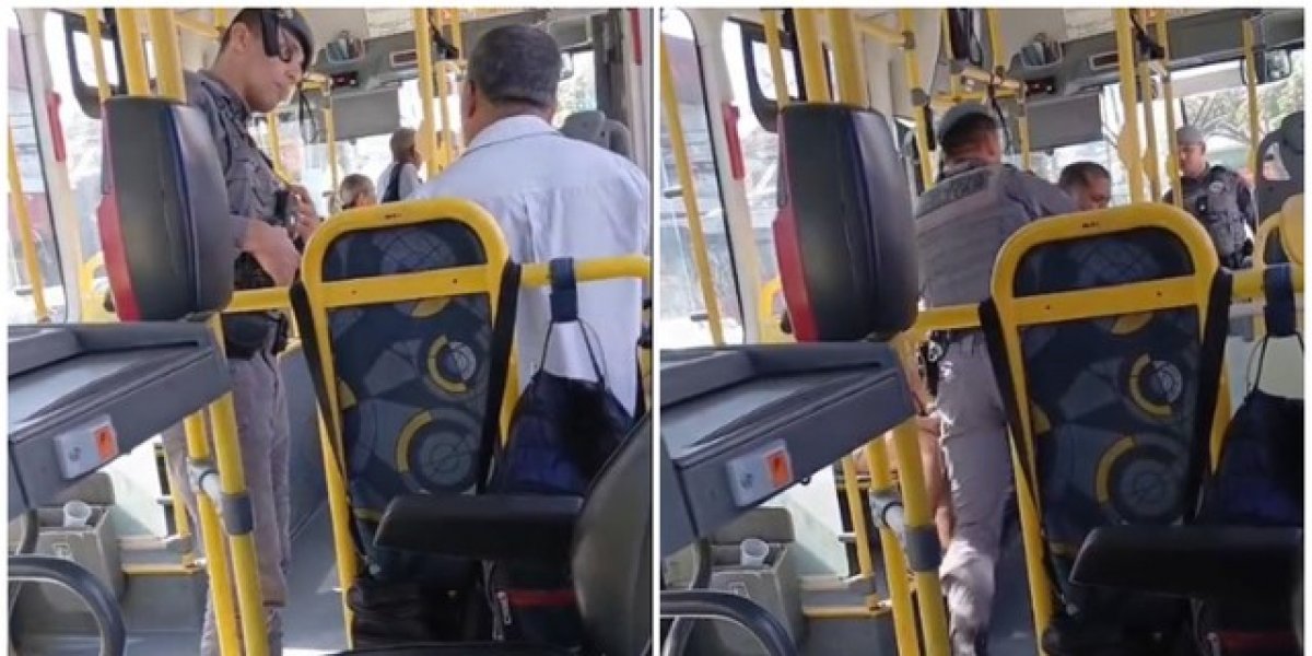 Motorista de ônibus é retirado à força por PMs durante abordagem em São Paulo