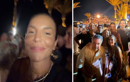 Ivete Sangalo curte noite de festa em Mykonos ao lado da família durante férias na Grécia