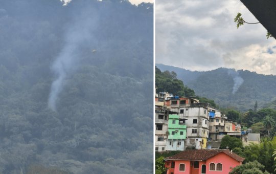 Helicóptero cai em área de mata no Rio e deixa mortos; vítimas ficaram carbonizadas