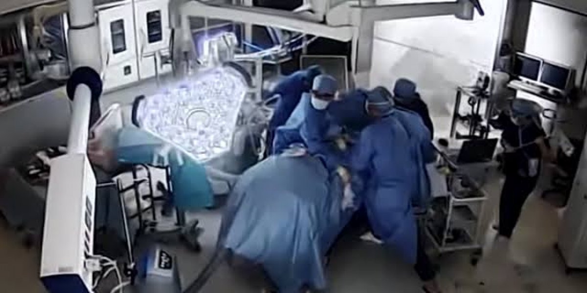Vídeo impressionante mostra cirurgia sendo interrompida por terremoto no Japão