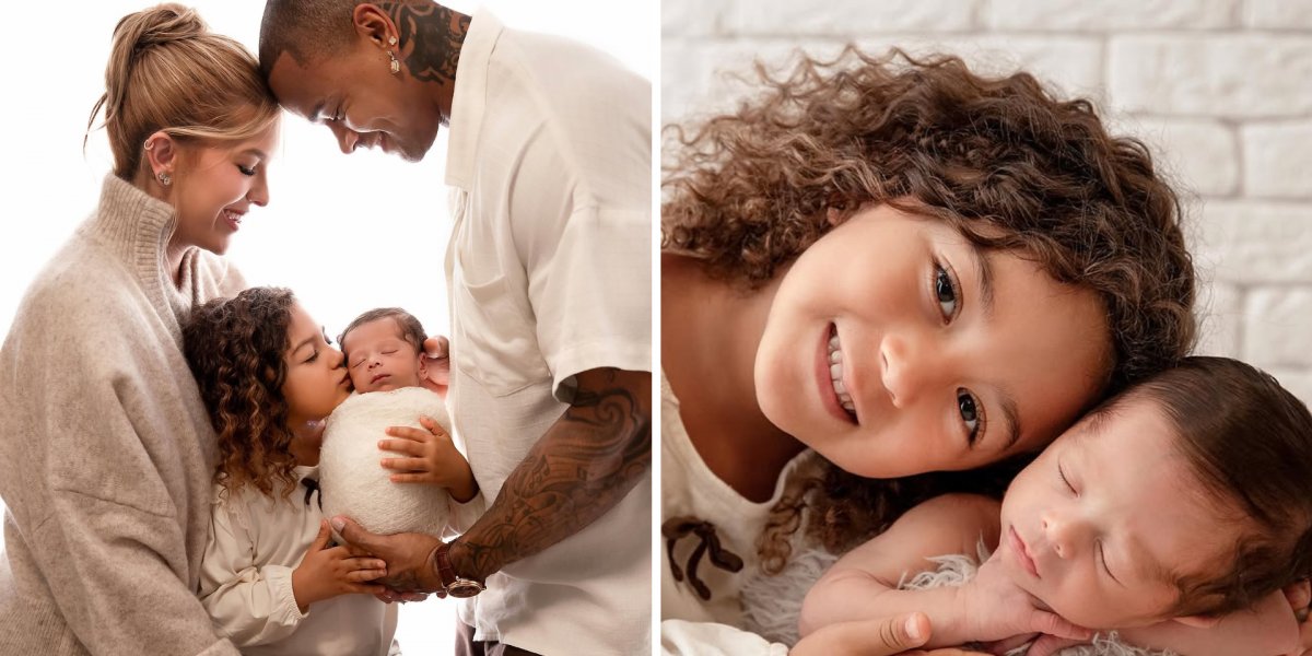Léo Santana celebra Dia dos Pais com vídeo de Liz e Levi: “Nossa família está tão completa”