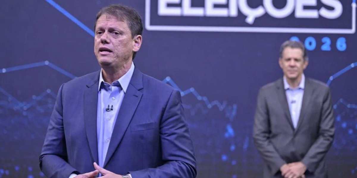 Tarcísio defende Bolsonaro após ser questionado por Haddad em debate: “Tenho gratidão”