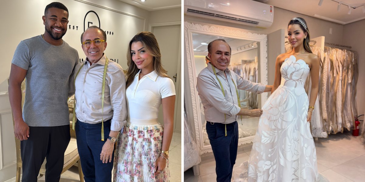 Emilly Araújo faz prova de vestido para casamento com Davi Brito em Salvador