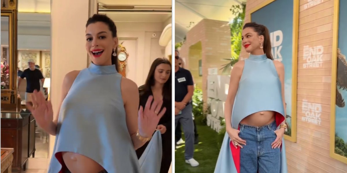 Anne Hathaway se pronuncia sobre rumores de usar "barriga falsa"