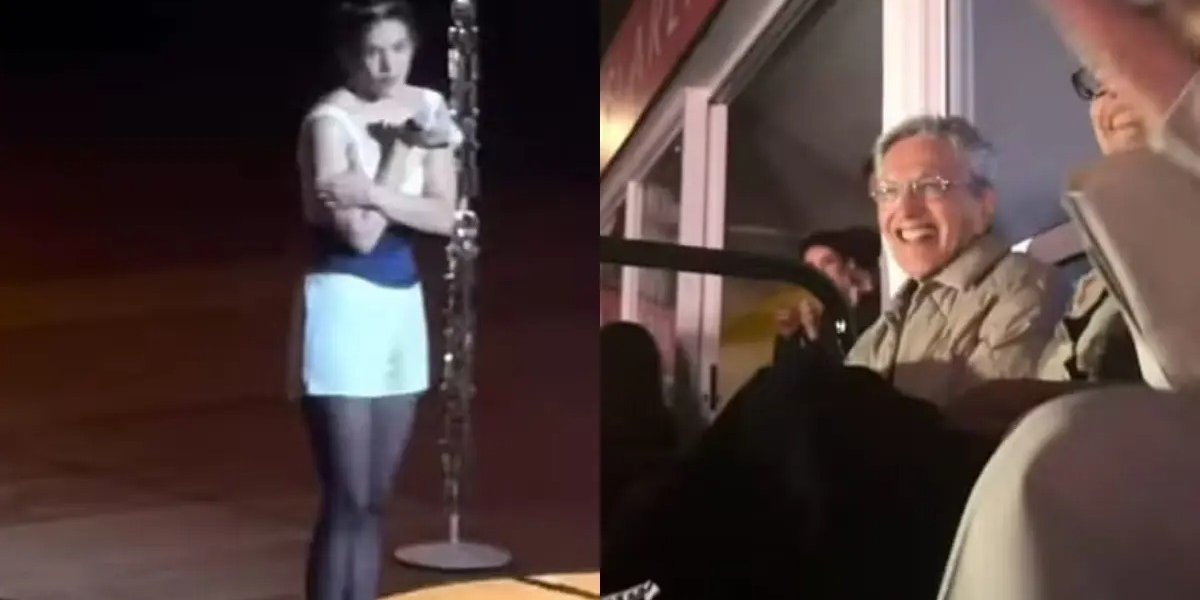 Rosalía homenageia Caetano Veloso durante show no Rio de Janeiro