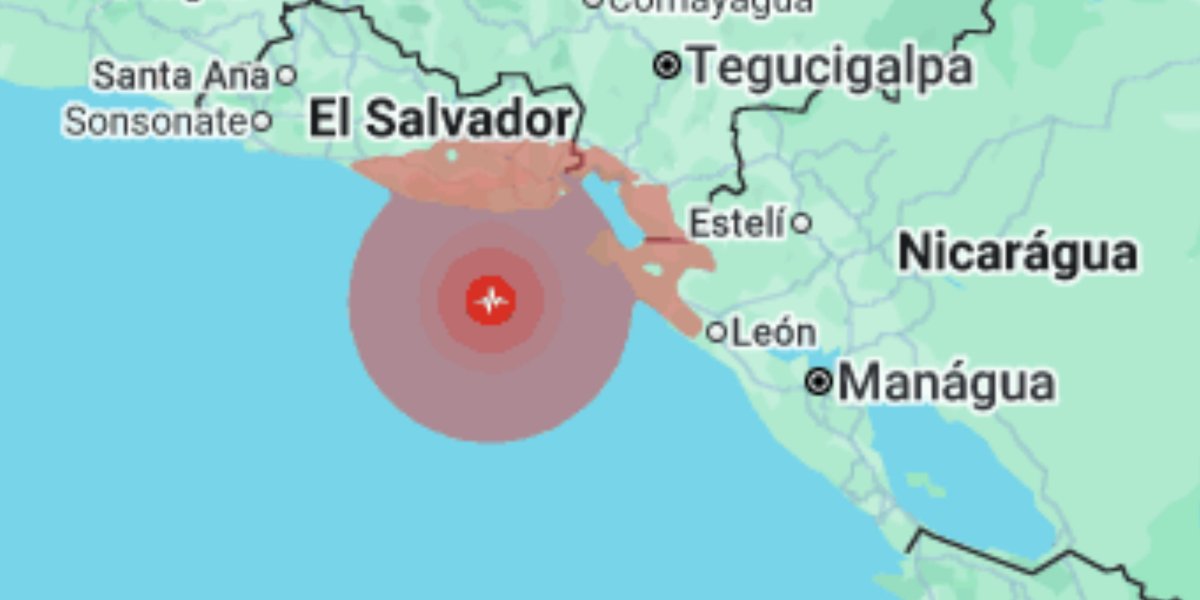 Terremoto de magnitude 5,5 atinge área costeira de El Salvador