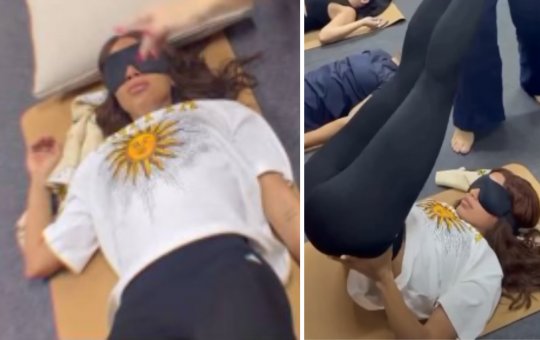 Anitta faz técnica de yoga antes de show da “Equilibrivm Tour” e viraliza na web