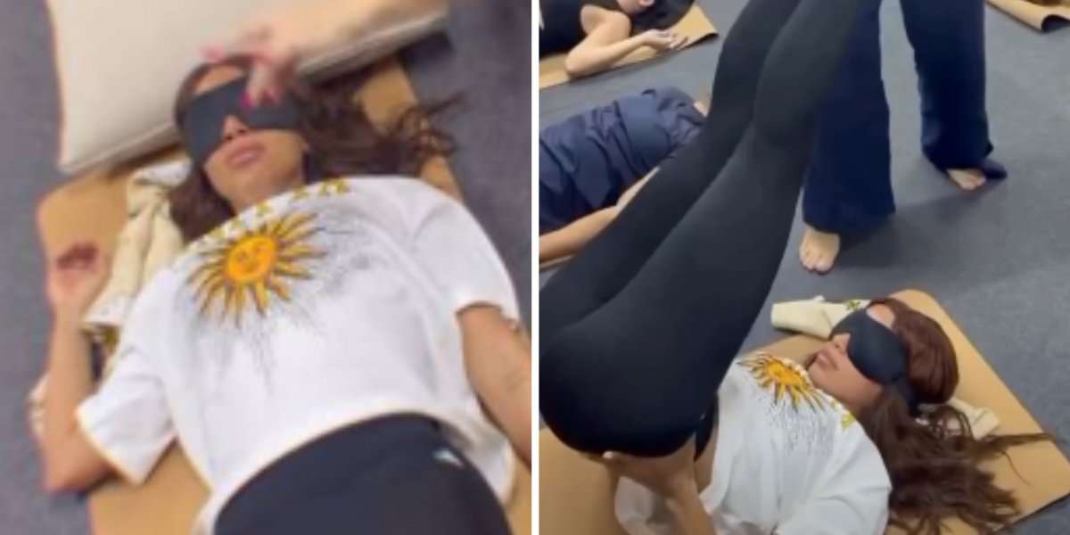Anitta faz técnica de yoga antes de show da “Equilibrivm Tour” e viraliza na web